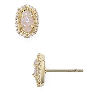 Kendra Scott Cade Earrings in Gold and Iridescent Druzy